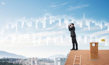 işadamı görüntüleme cityscape