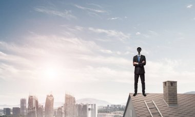 Kamera zoom ile meçhul iş adamı 