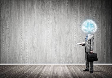 Meçhul işadamı ile çizilmiş beyin