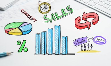 İş çalışma alanı klavye ile 