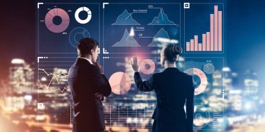 İki iş adamları ile arka ayakta