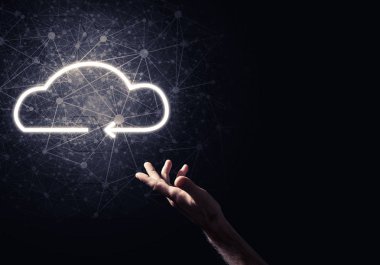 Dijital bulut simgesi 