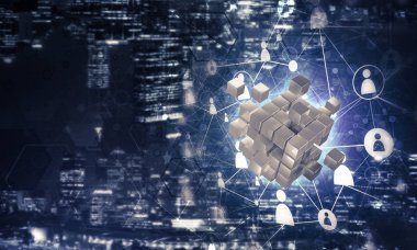 Sosyal bağlantı çizgileri.