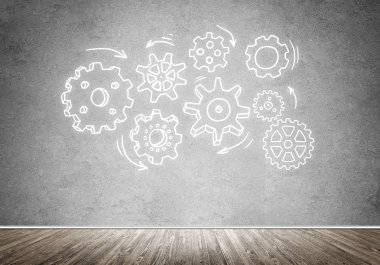 Dişli el çekilmiş mekanizması 