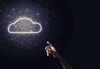 Dijital bulut simgesi 