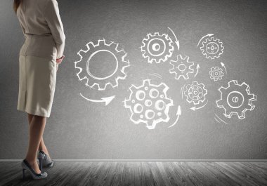 Takım çalışması konsepti olarak vites mekanizması