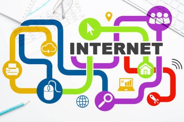 Ağ ortamı arkaplanı