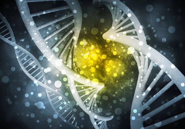 Sfondo molecole di DNA — Foto Stock