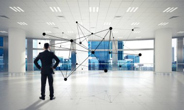 Modern ofis iç zarif işadamı 