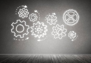 Dişli el çekilmiş mekanizması 