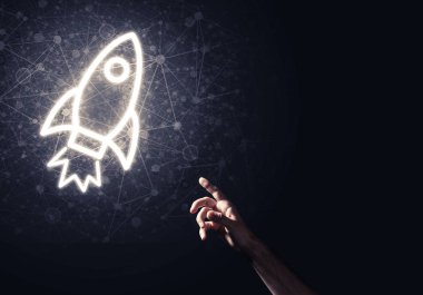 Roket parlayan simgesi