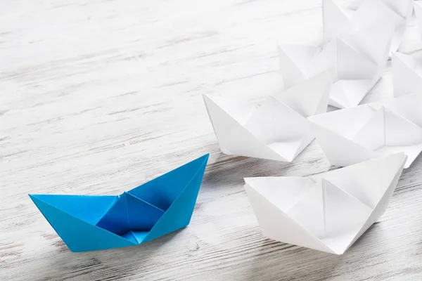 Zestaw origami łodzie — Zdjęcie stockowe