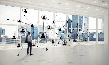 3d ofis iç zarif işadamı 