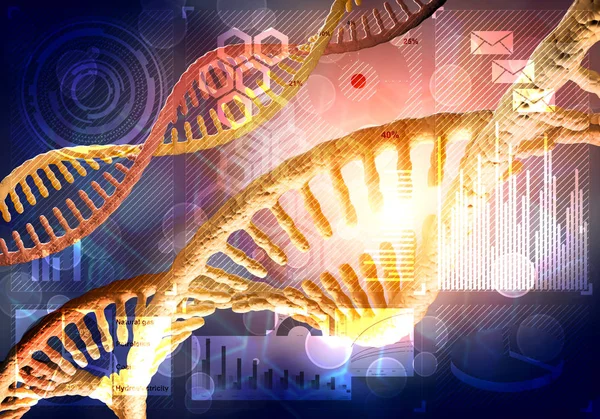 Ιστορικό μορίων DNA — Φωτογραφία Αρχείου