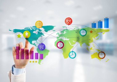 işkadını dokunmatik renkli medya kullanıcı paneli