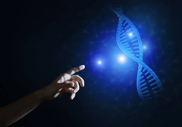 Ricerca sulle molecole di DNA — Foto Stock