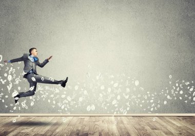 Yüksek atlama işadamı