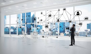 3d ofis iç zarif işadamı 