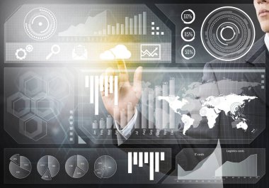 işadamı sanal Masası ile çalışma