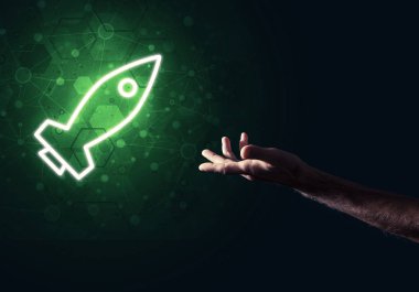 Roket parlayan simgesi 