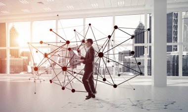 modern ofis iç işadamı