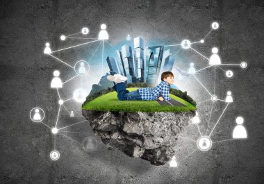 Yüzen ada ile bağlantı kavramı 