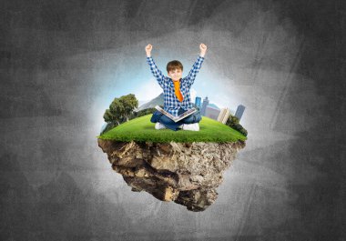 Sevimli çocuk okul çağındaki 