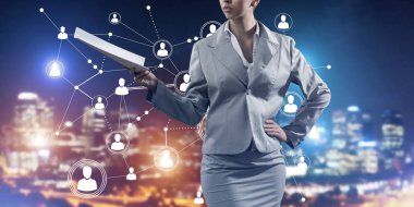 işadamı sanal Masası ile çalışma 