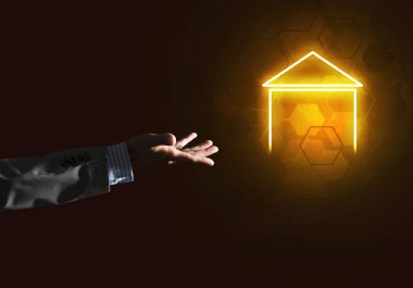 parlayan ev simgesini veya simge