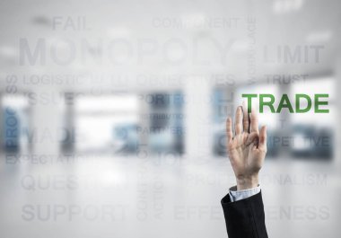 Palm ile modern iş kavramı 