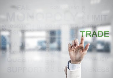 Palm ile modern iş kavramı 