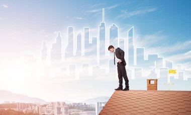 işadamı kenarında duran 