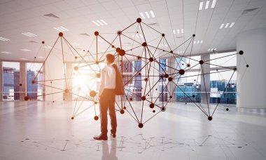 modern ofis iç işadamı