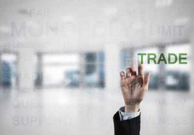 Palm ile modern iş kavramı 