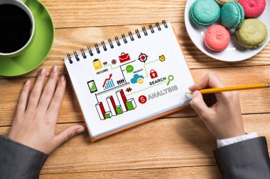 İş notları yapma işkadını