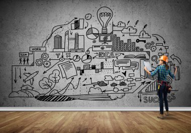 kask kadında mühendisi 