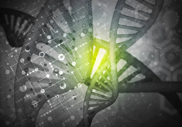 DNA molecules background — Stock Photo, Image