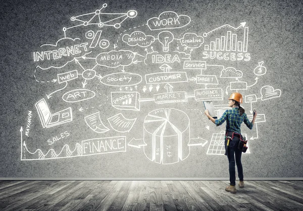 kask kadında mühendisi 