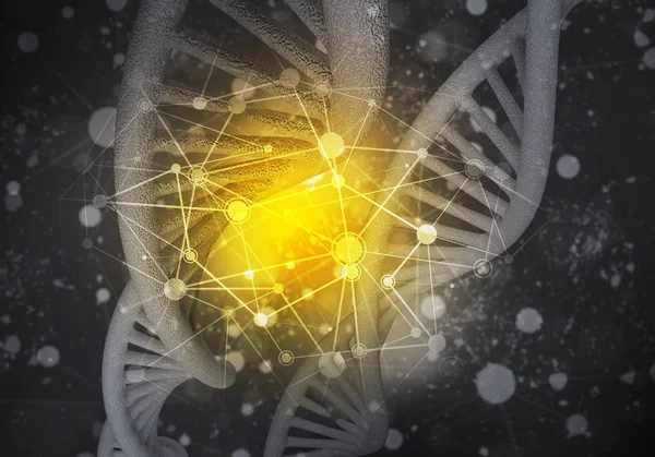 DNA molecules background — Stock Photo, Image