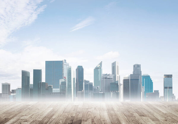 Modern urban buildings skyscrapers  