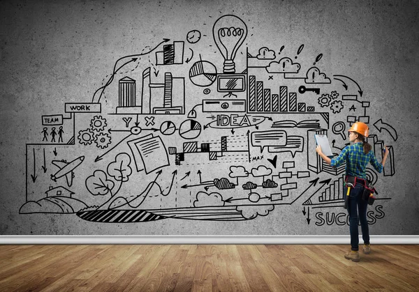 kask kadında mühendisi 