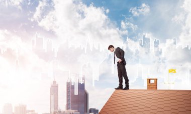 işadamı kenarında duran 