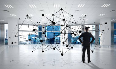 modern ofis iç işadamı