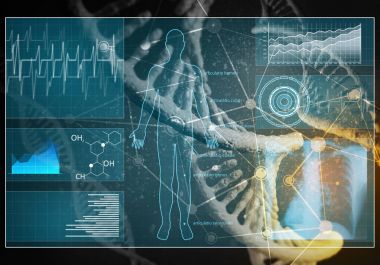 Medya tıp arka plan 