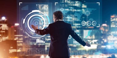 işadamı sanal Masası ile çalışma