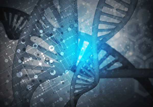 DNA molecules background — Stock Photo, Image