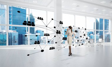 modern ofis iş kadını