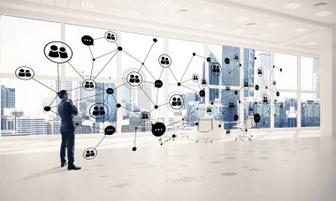 3d ofis iç zarif işadamı 