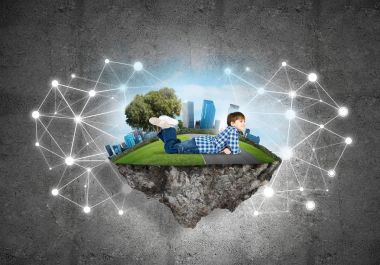 Yüzen ada ile bağlantı kavramı 