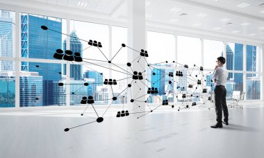 3d ofis iç zarif işadamı 